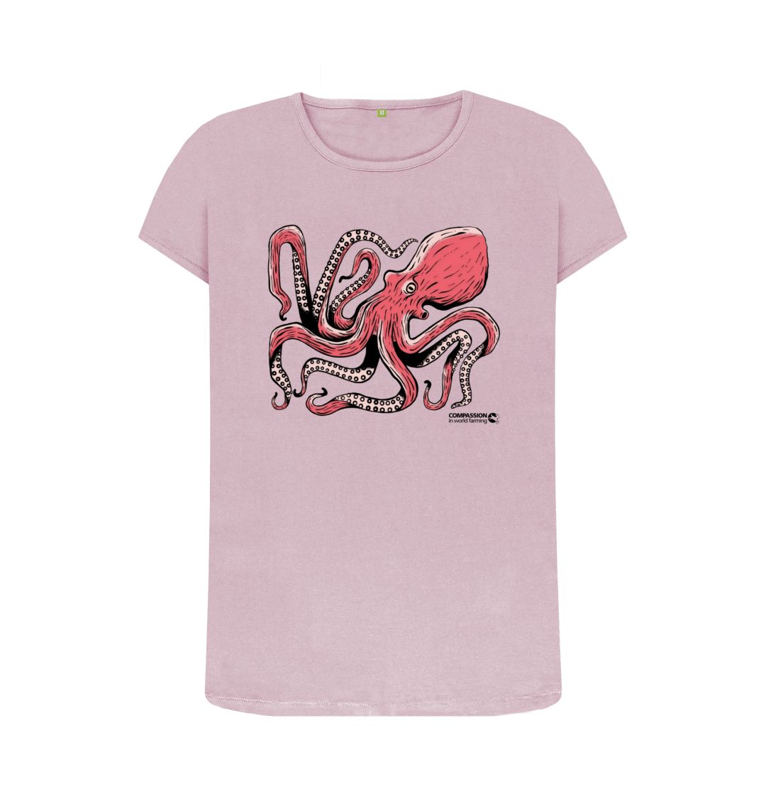 Mauve Women's Octopus T-Shirt