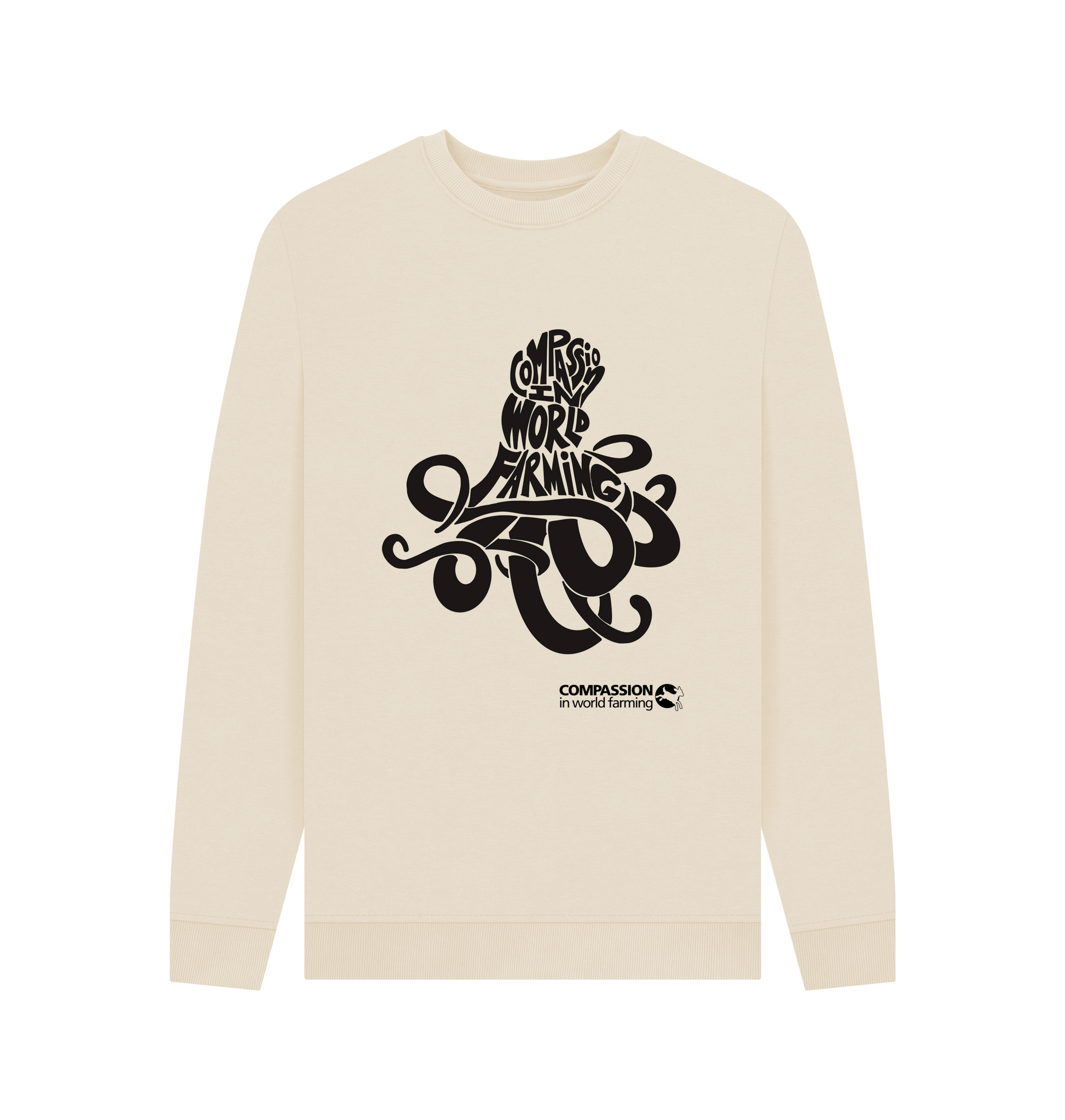 Oat Printed Sweater Front