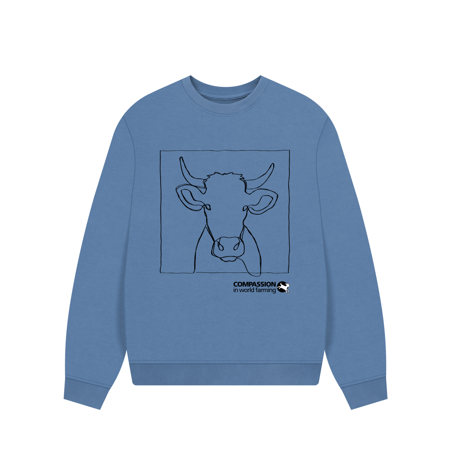 Solent Printed Sweater Front