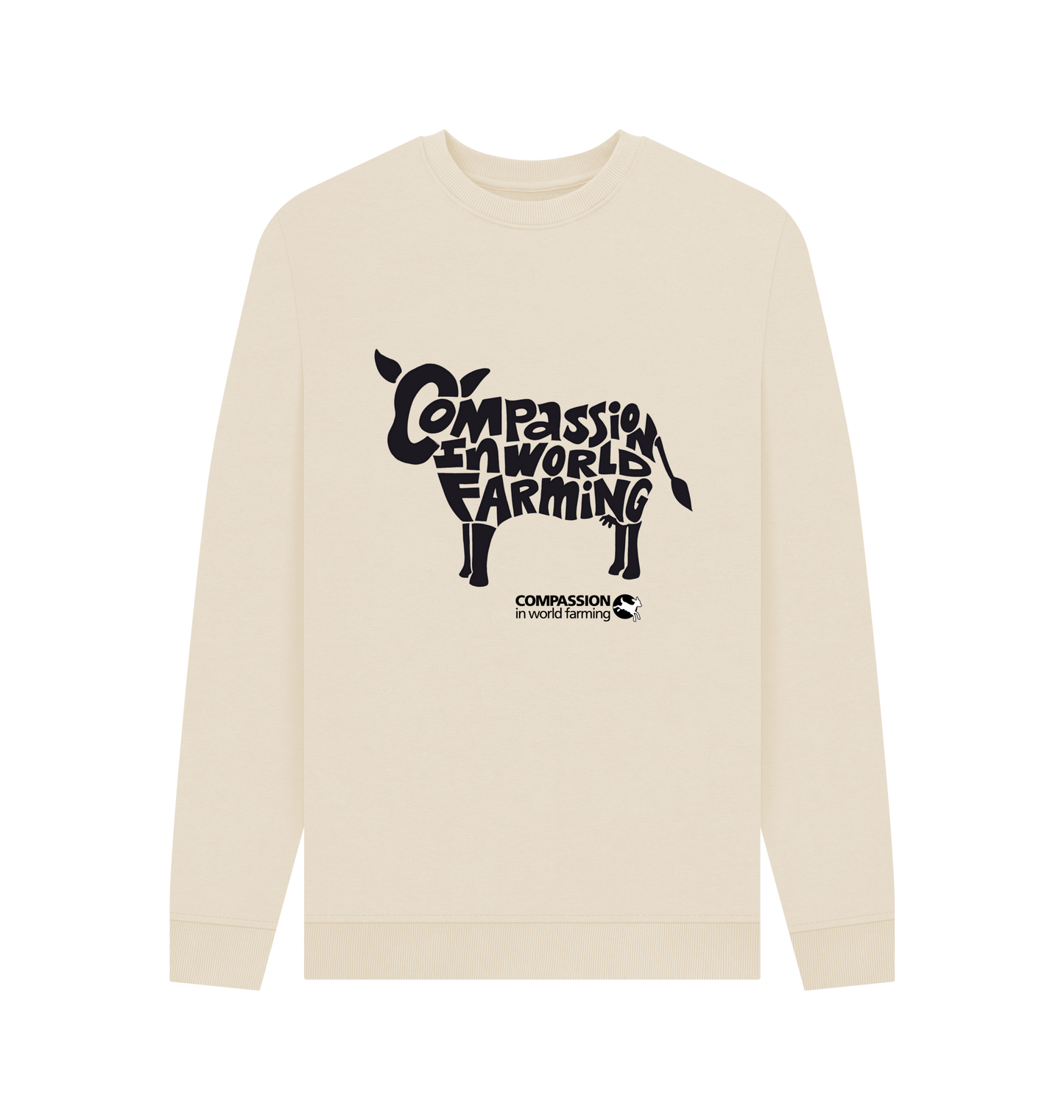 Oat Printed Sweater Front