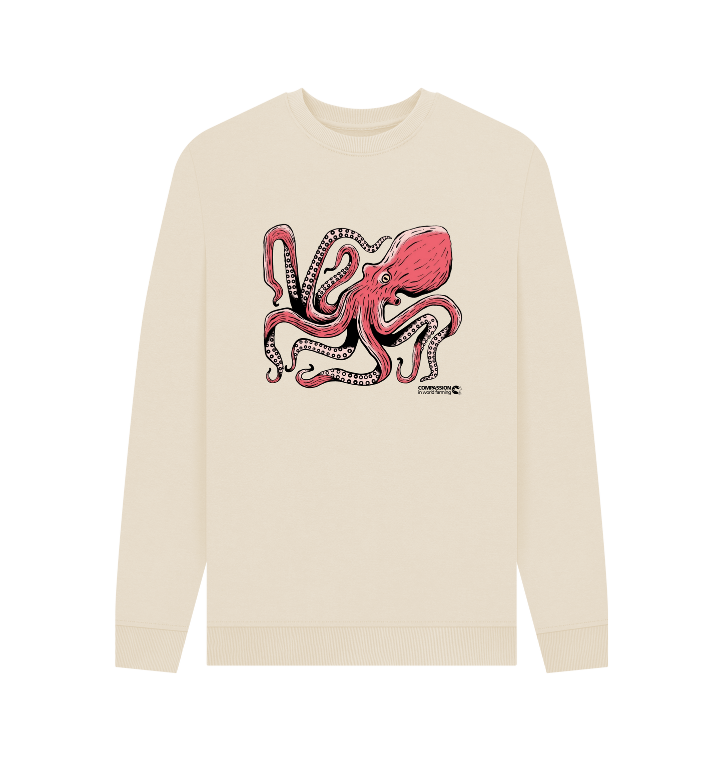 Oat Printed Sweater Front