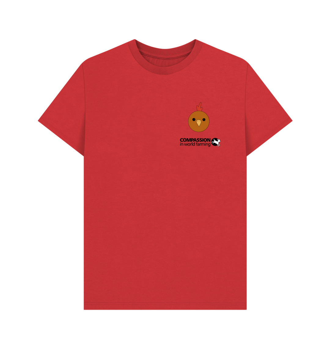 Red Fields Not Factories Hen Men's T-shirt