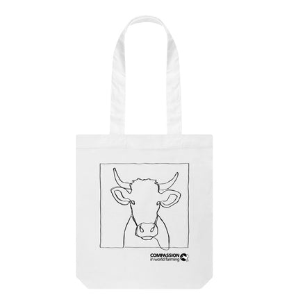 White Cow Tote Bag