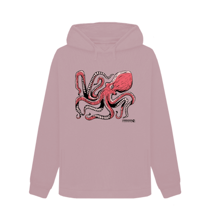 Mauve Women's Octopus Hoodie