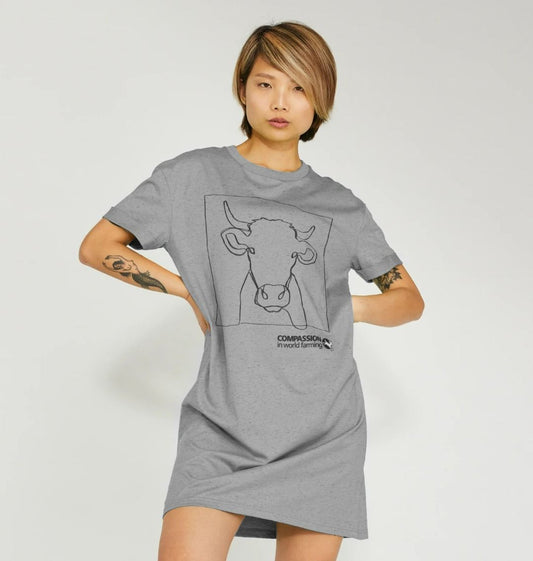 Women's Cow T-Shirt dress