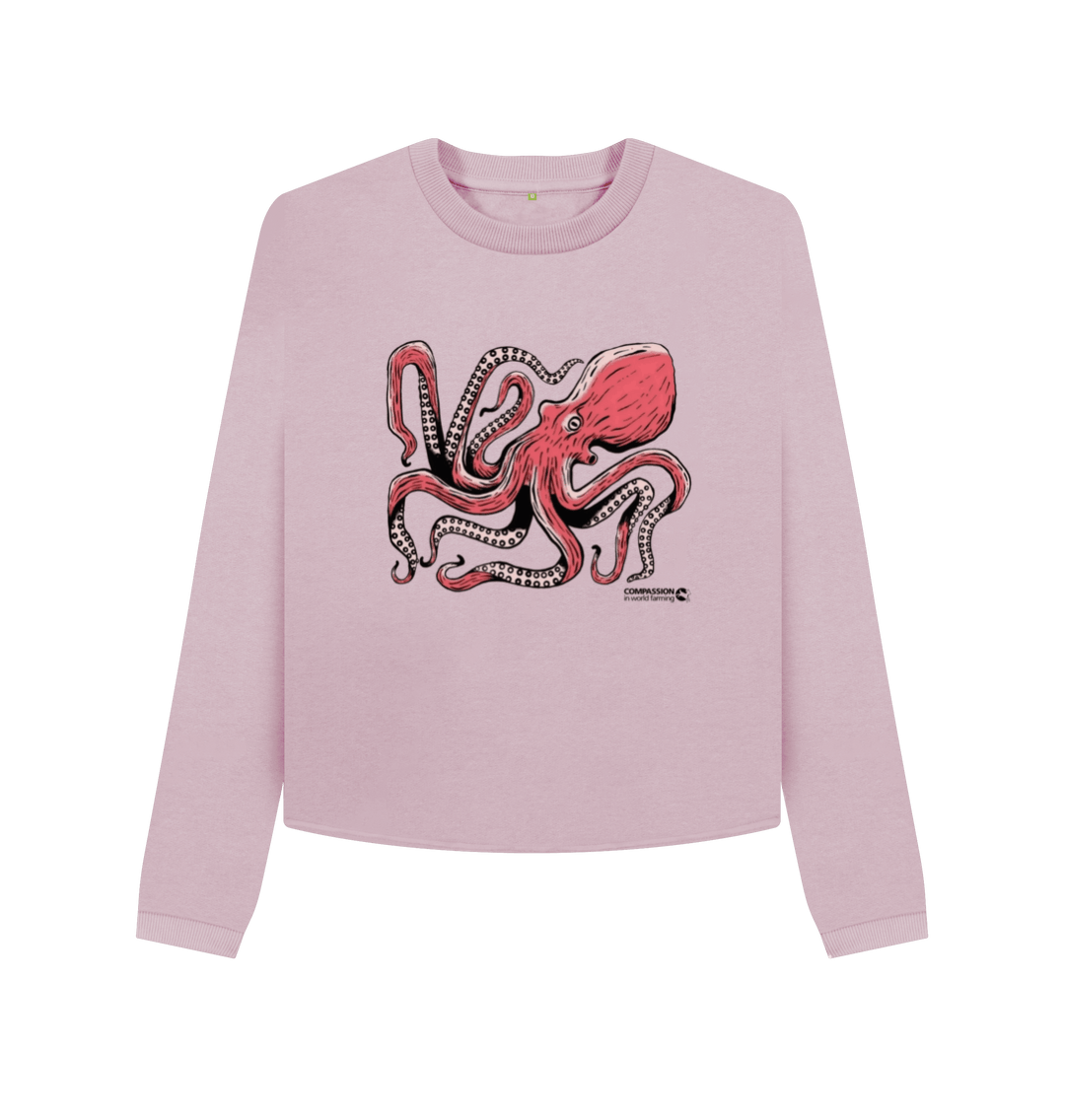 Mauve Printed Boxy Jumpers