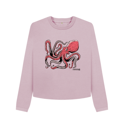 Mauve Printed Boxy Jumpers