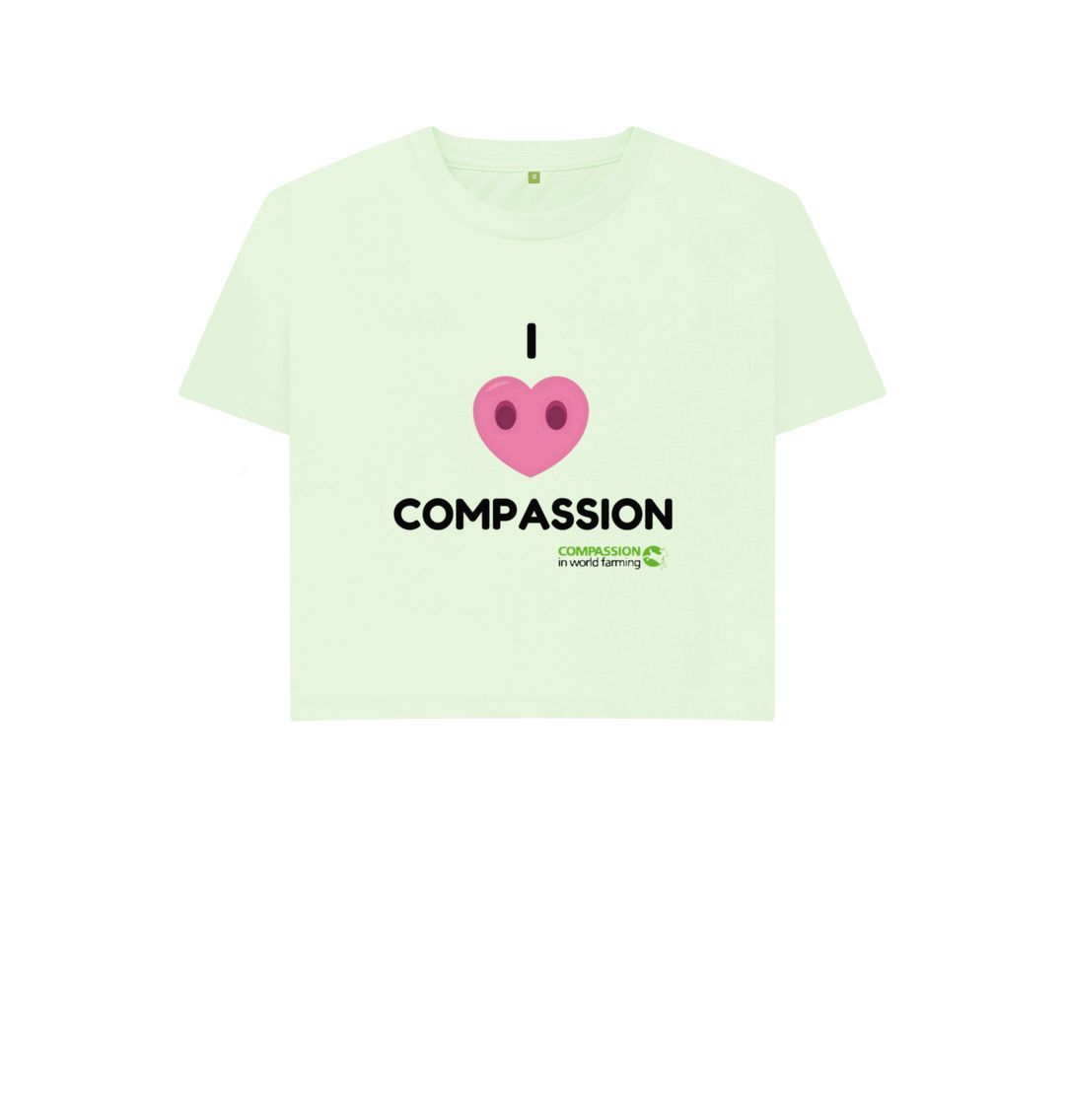 Pastel Green Women's Compassion Boxy T-Shirt