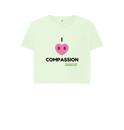 Pastel Green Women's Compassion Boxy T-Shirt