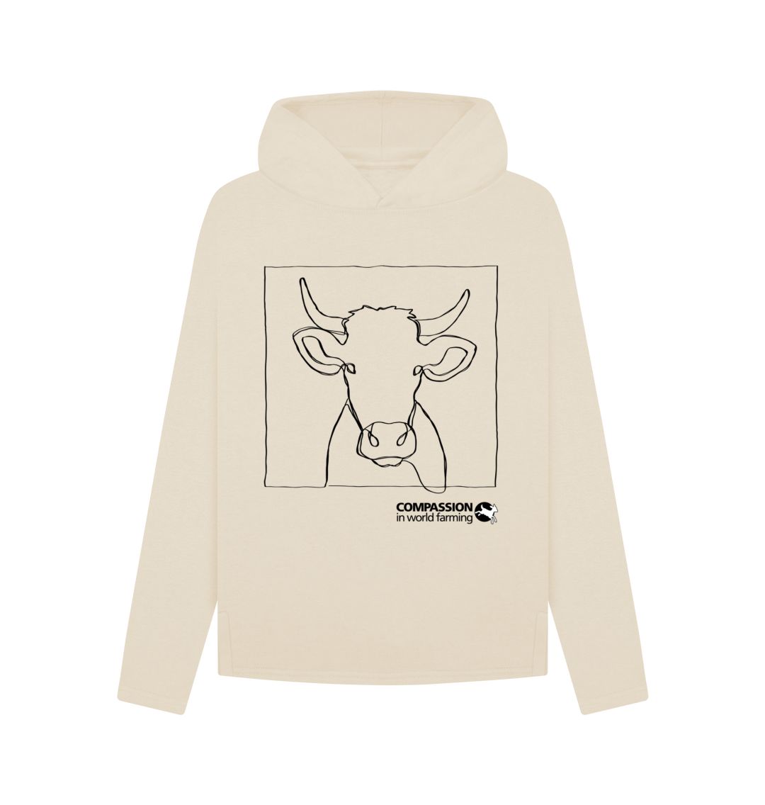 Oat Women's Cow Relaxed Fit Hoodie