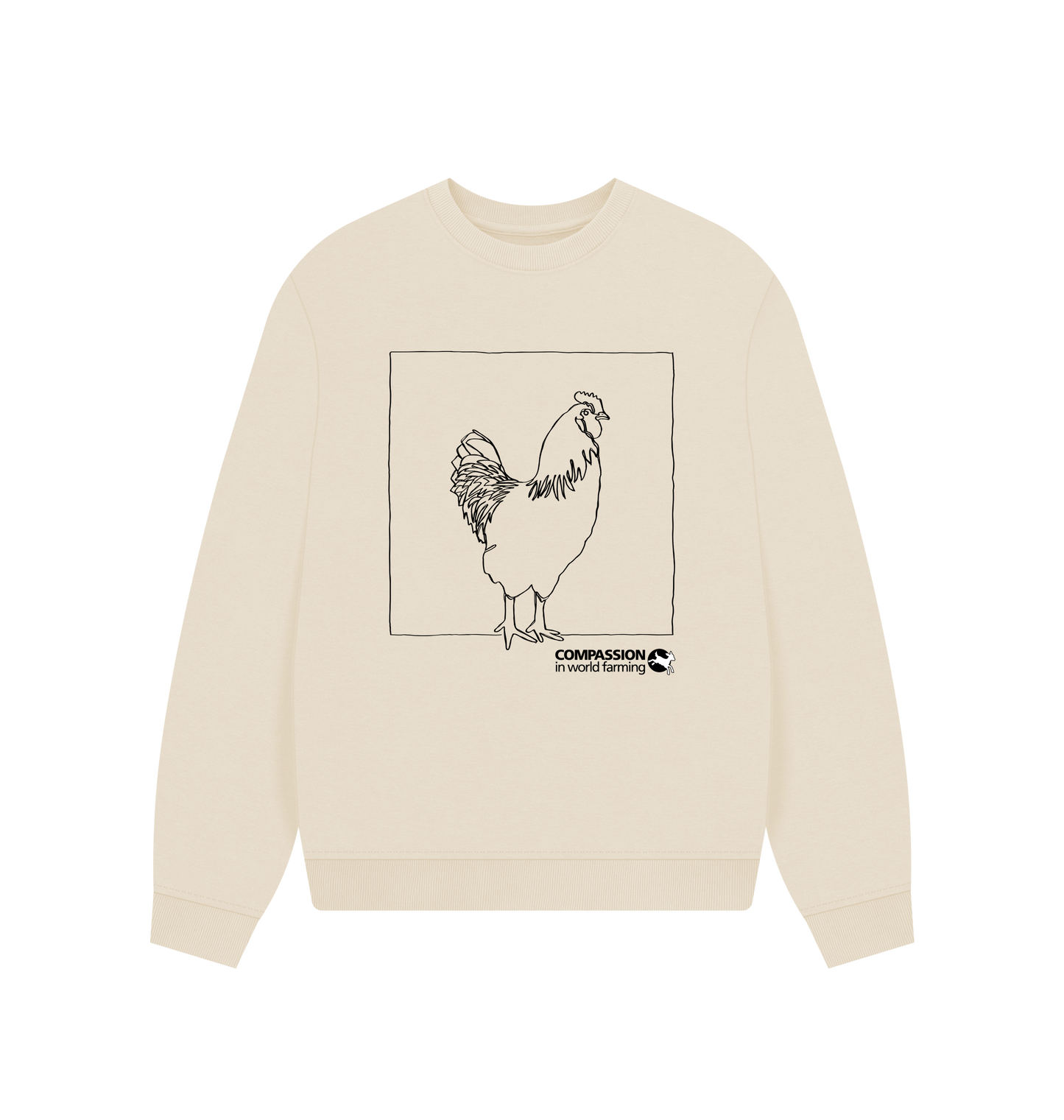 Oat Printed Sweater Front