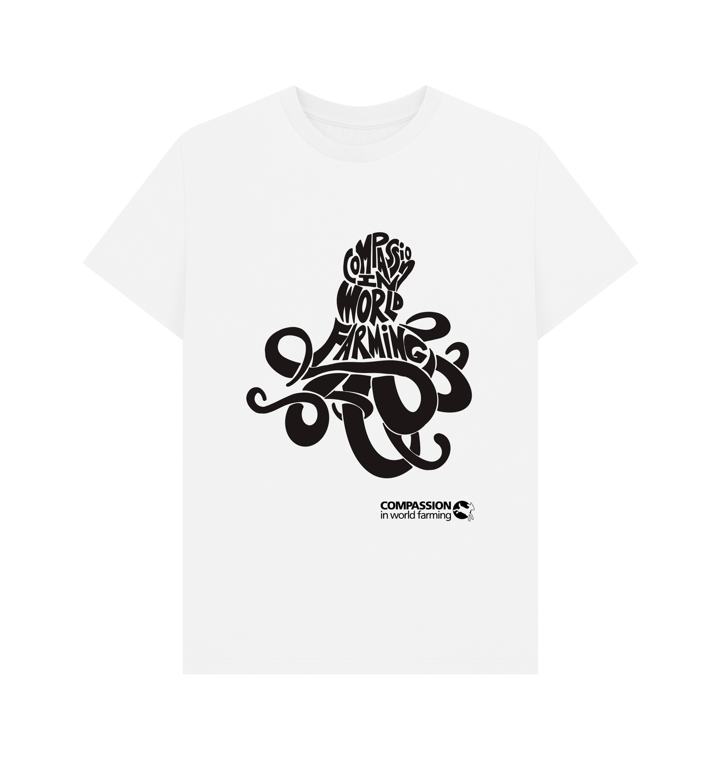 White Printed T-shirt Front