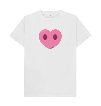 White Men's Compassion Heart T-Shirt