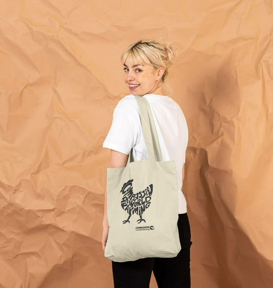Compassion Chicken Tote Bag
