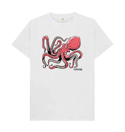 White Men's Octopus T-Shirt