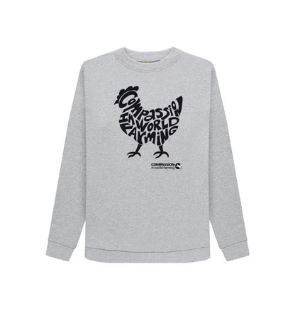 Light Heather Women's Compassion Chicken Jumper