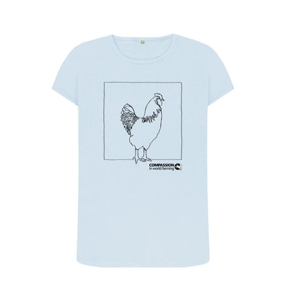 Sky Blue Women's Chicken T-Shirt