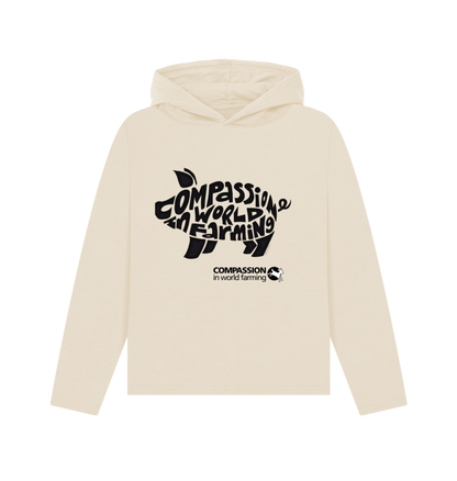 Oat Printed Hoody Front