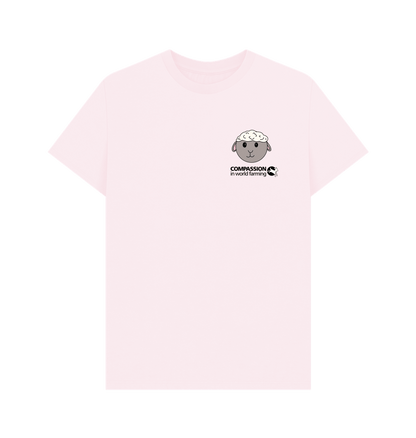 Pink Fields not factories Sheep Men's T-shirt