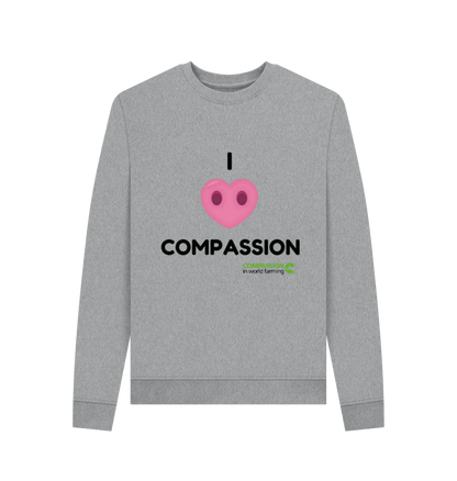 Light Heather Printed Sweater Front