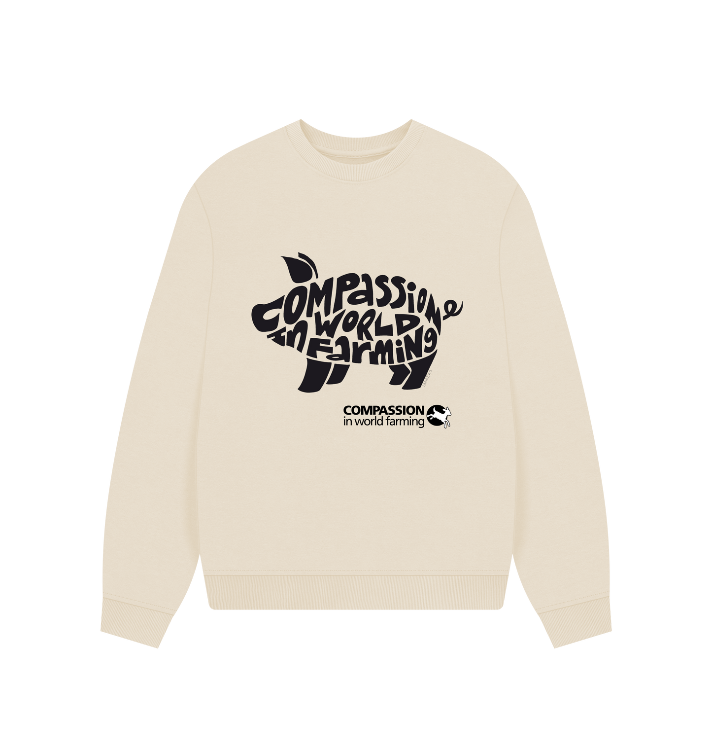 Oat Printed Sweater Front