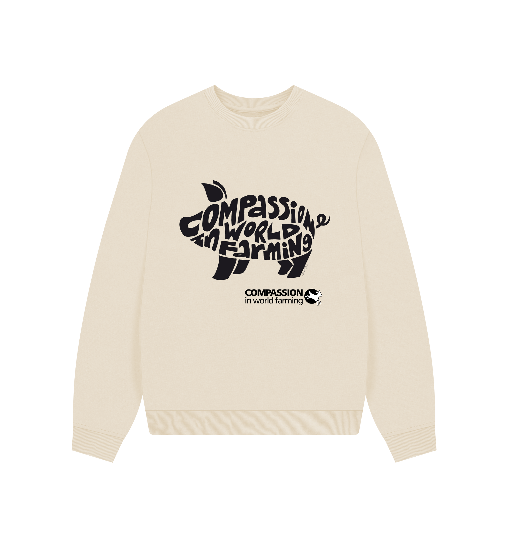 Oat Printed Sweater Front