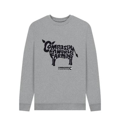 Light Heather Printed Sweater Front