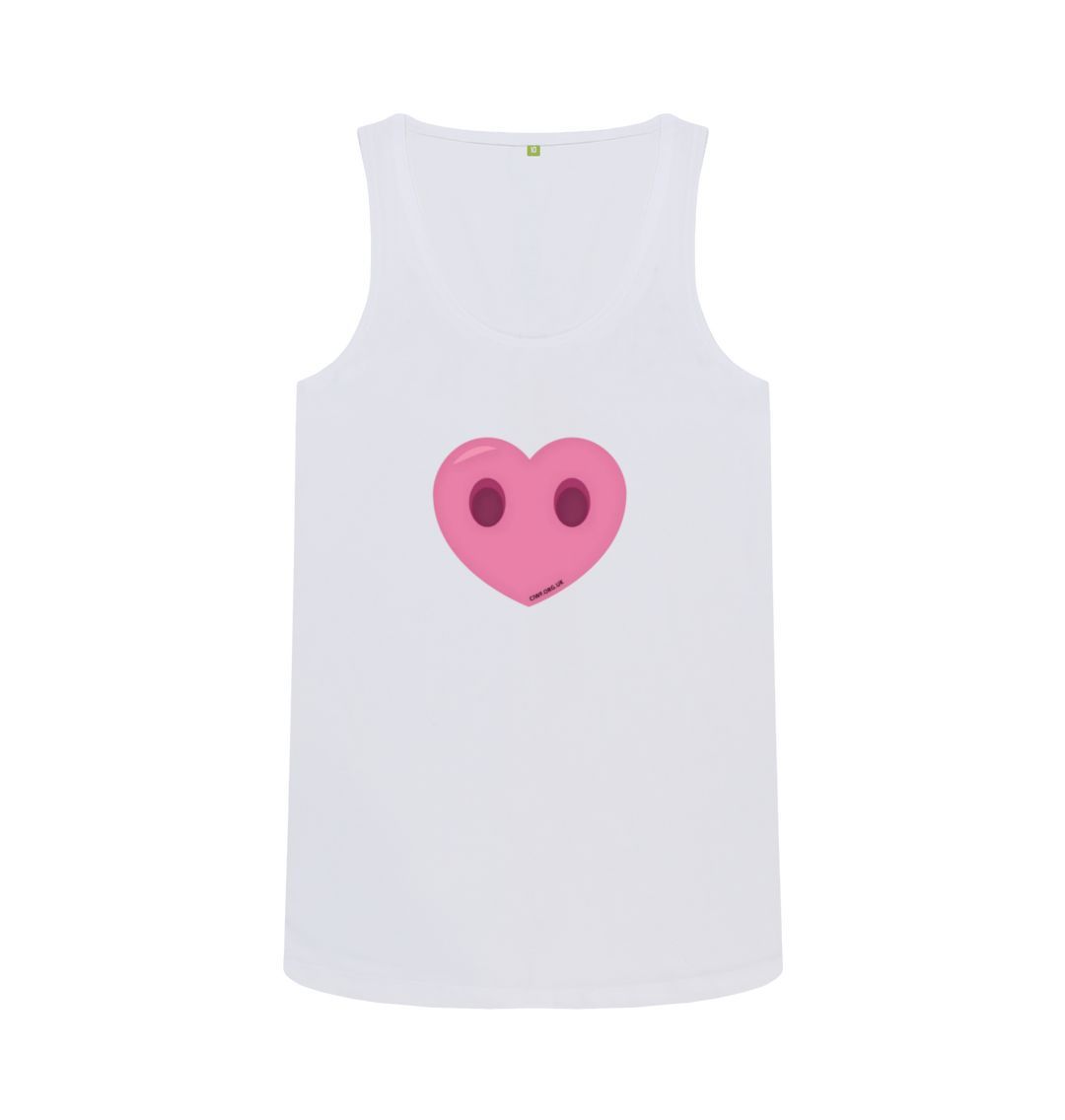 White Women's Compassion Heart Vest