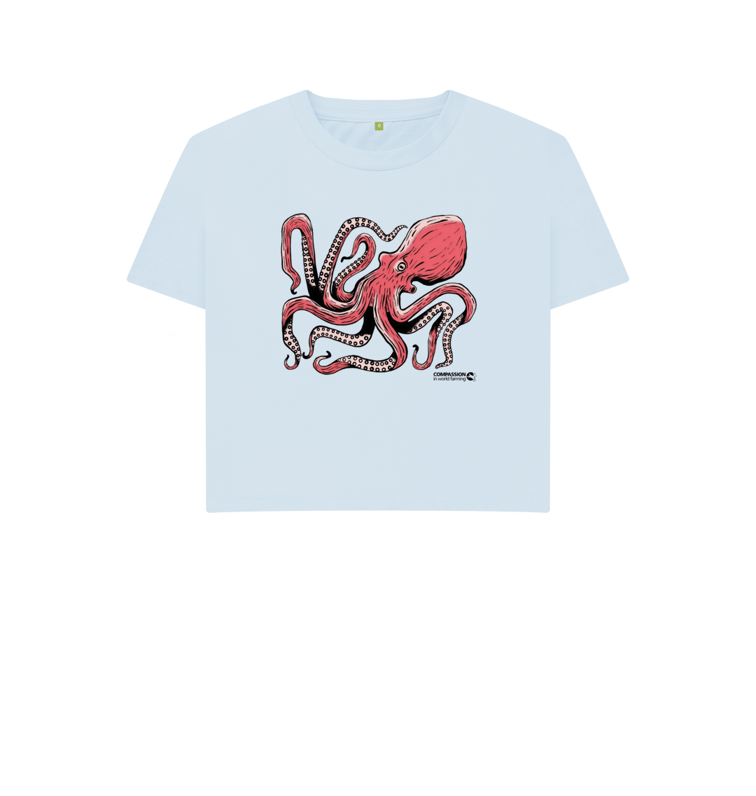 Sky Blue Printed T-shirt