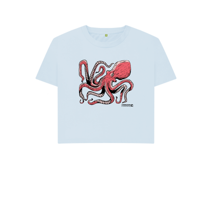 Sky Blue Printed T-shirt
