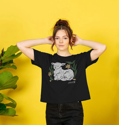 Women's Lamb Boxy T-Shirt