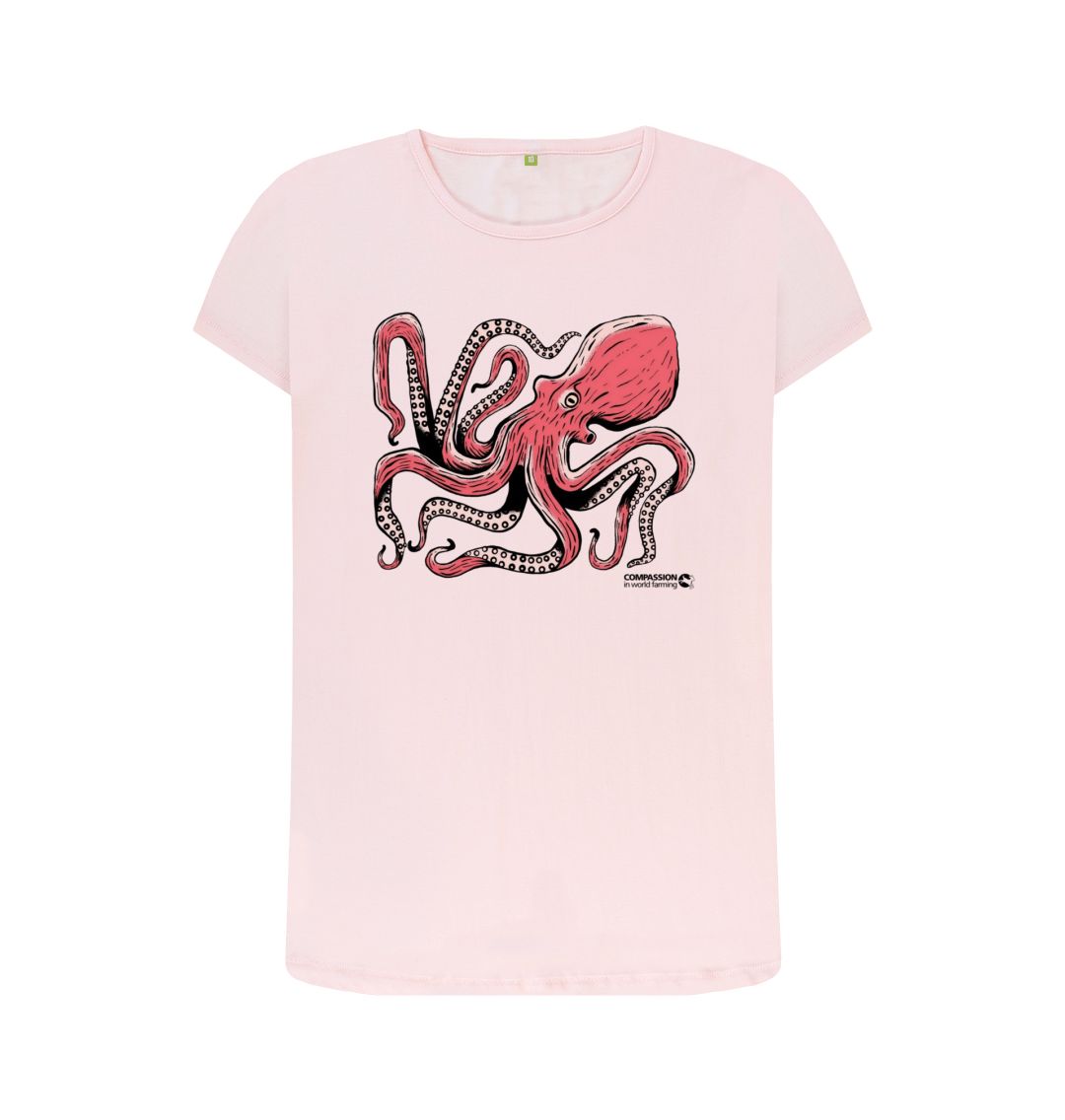 Pink Women's Octopus T-Shirt