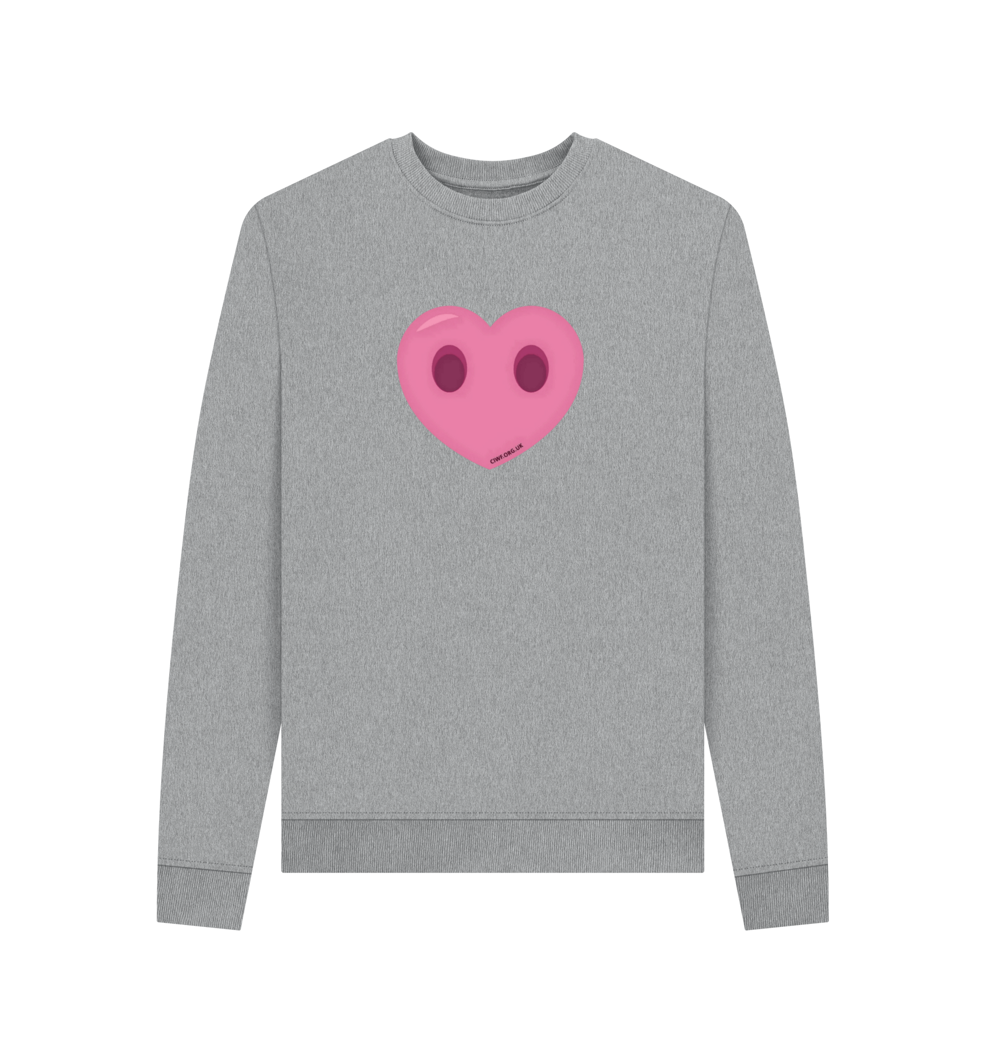 Light Heather Printed Sweater Front