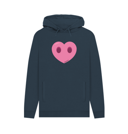 Navy Printed Hoody Front