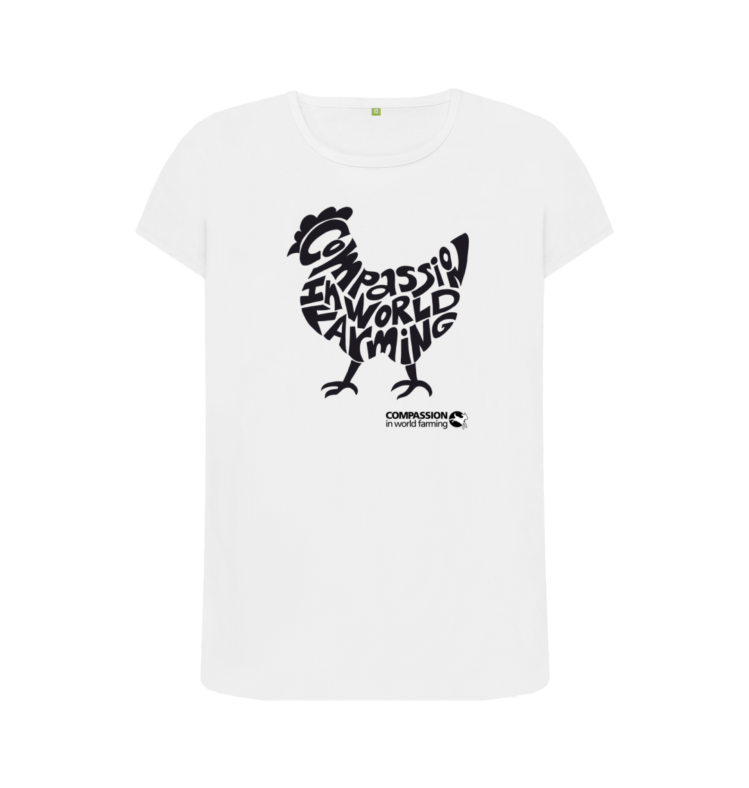 White Printed T-shirt Front