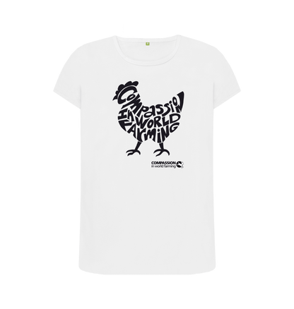 White Printed T-shirt Front