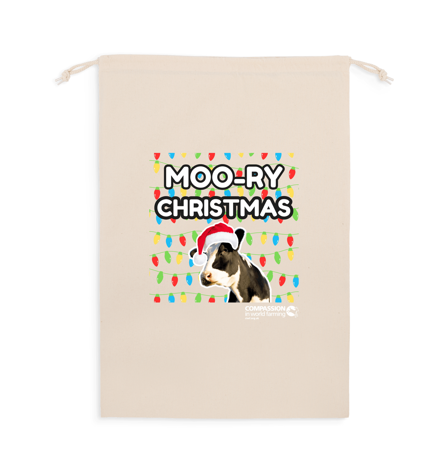 Natural Santa Sack Front