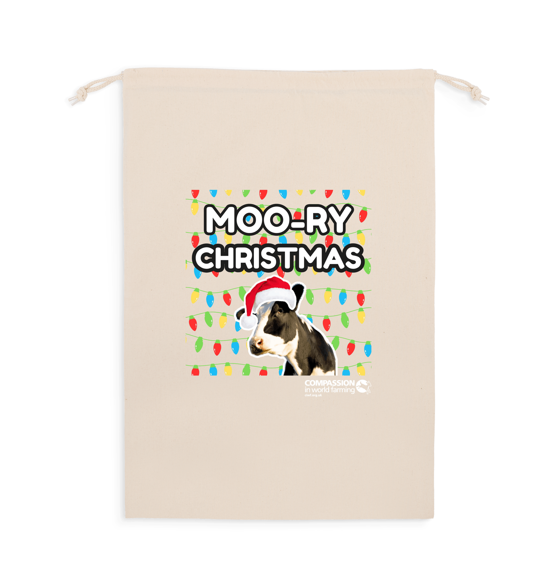 Natural Santa Sack Front