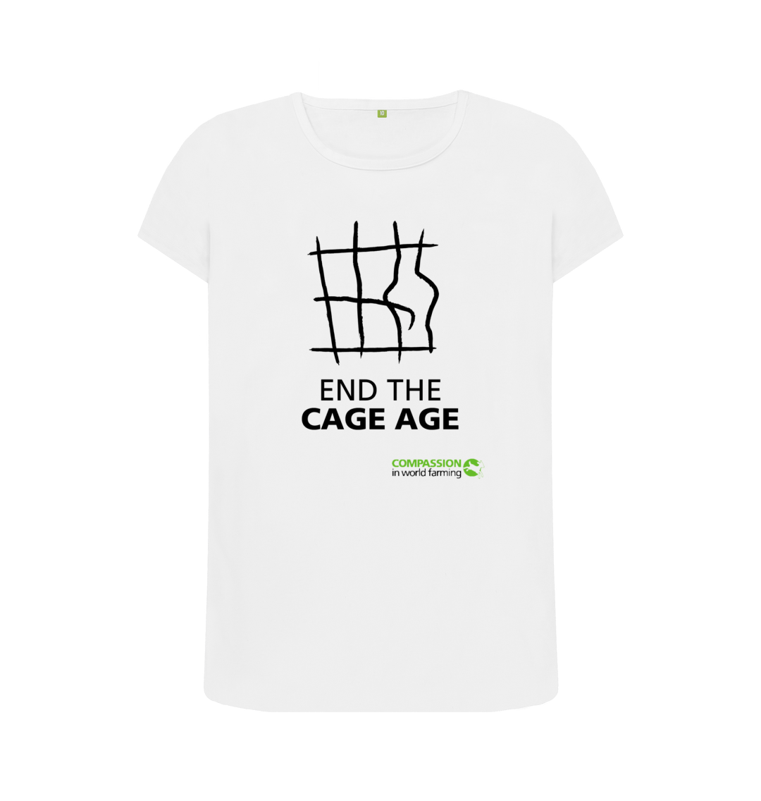 White Printed T-shirt Front