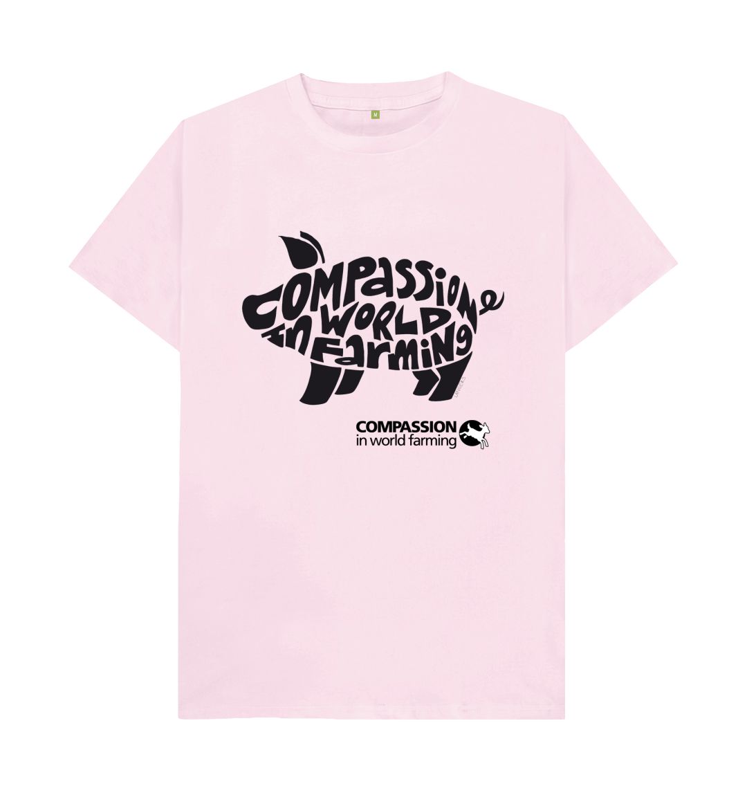 Pink Men's Compassion Pig T-Shirt