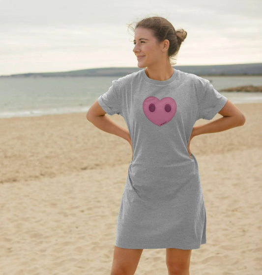 Women's Compassion Heart T-Shirt Dress