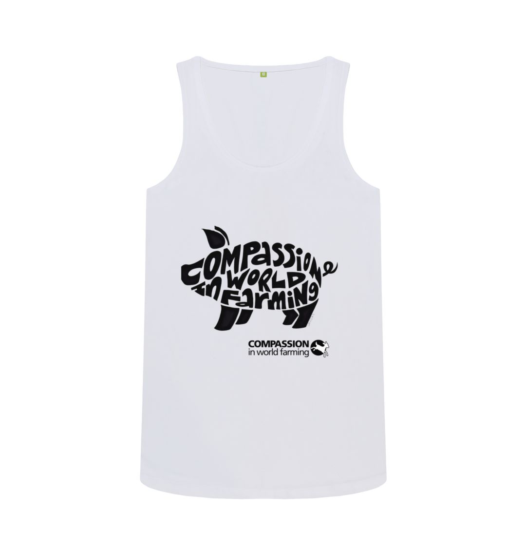 White Women's Compassion Pig Vest