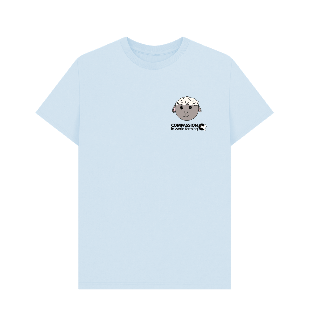 Sky Blue Fields not factories Sheep Men's T-shirt