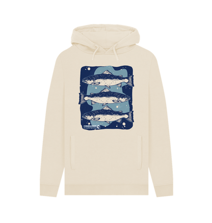 Oat Printed Hoody Front