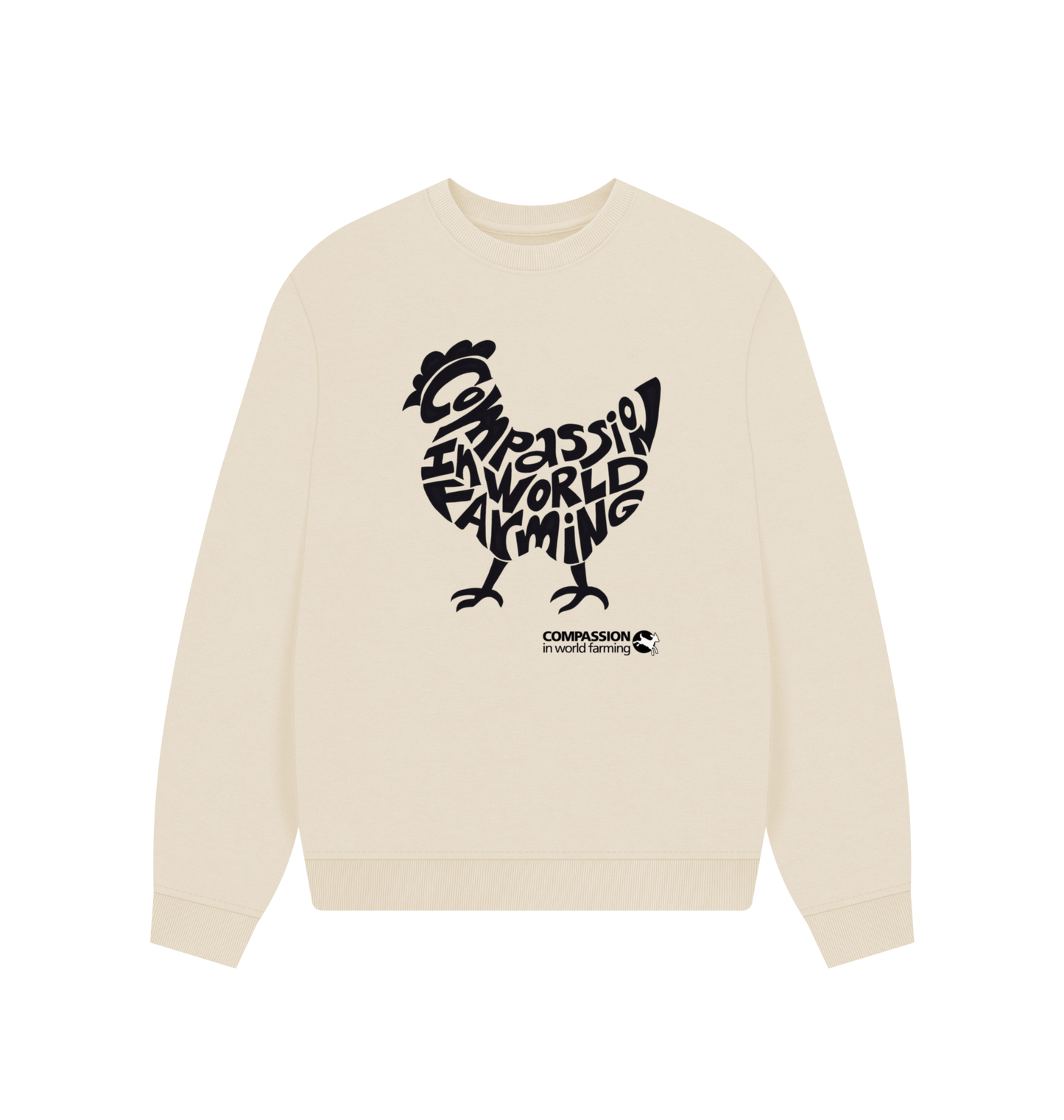 Oat Printed Sweater Front