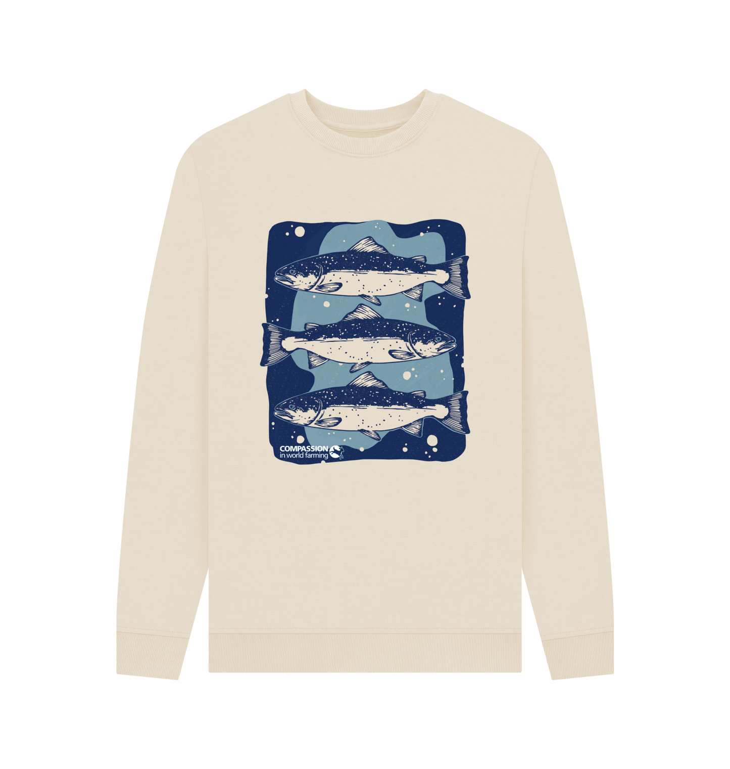 Oat Printed Sweater Front