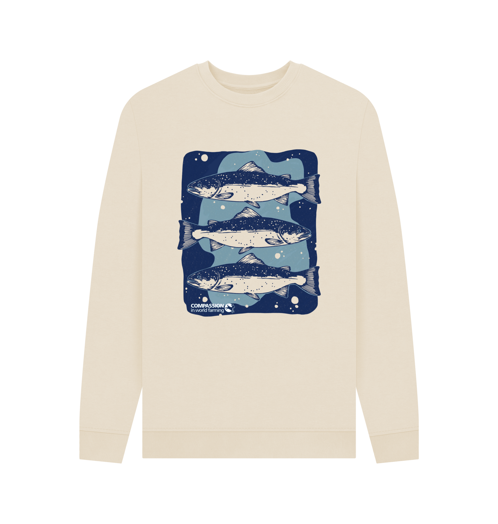 Oat Printed Sweater Front
