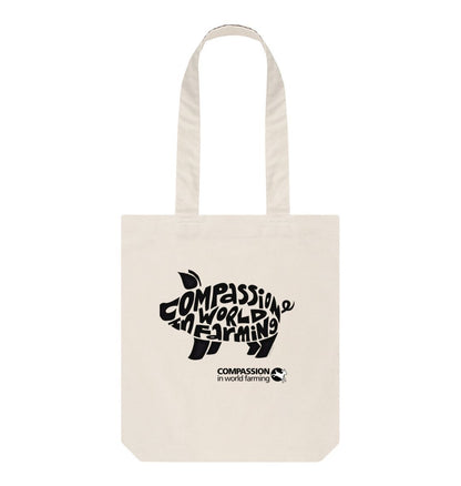 Natural Compassion Pig Tote Bag