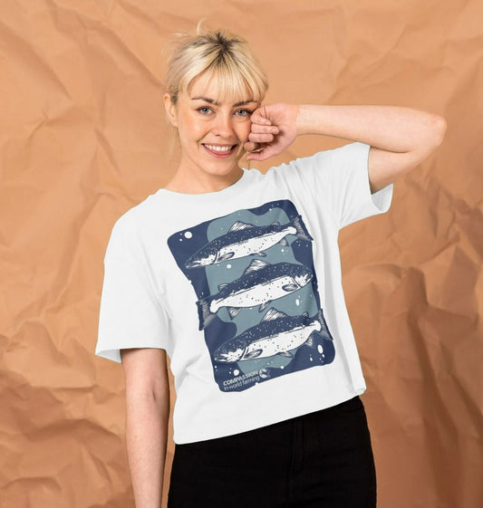 Women's Salmon Boxy T-shirt