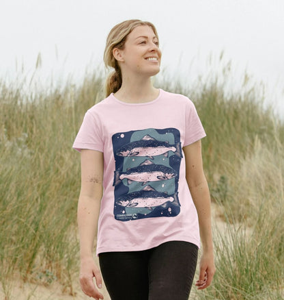 Women's Salmon T-shirt